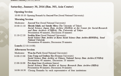 The Conference on Data Sharing and Beyond among East Asian Countries