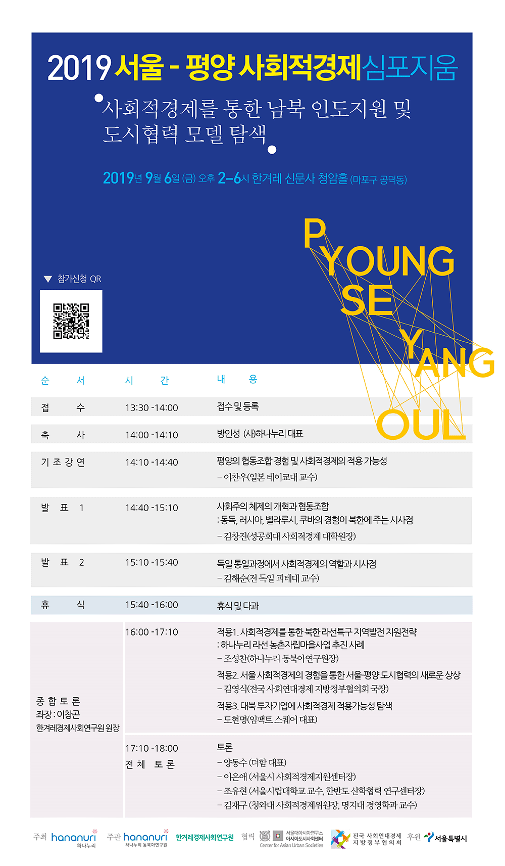 2019 서울-평양 사회적경제 심포지움