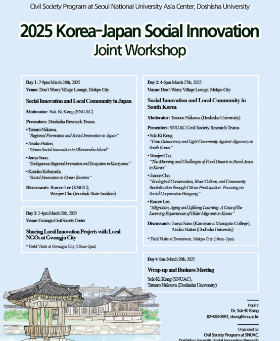 2025 Korea-Japan Local Social Innovation Joint Workshop