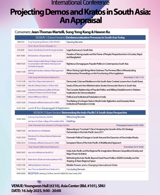 Projecting Demos and Kratos in South Asia: An Appraisal