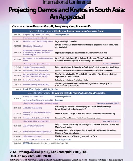 Projecting Demos and Kratos in South Asia: An Appraisal