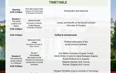 Social Contract in Question: polarisation, populism, hegemony and space