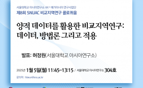 양적 데이터를 활용한 비교지역연구: 데이터, 방법론 그리고 적용