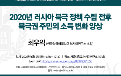 2020년 러시아 북극 정책 수립 전후 북극권 주민의 소득 변화 양상