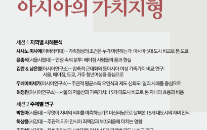 아시아대도시가치조사를 통해 본 아시아의 가치지형