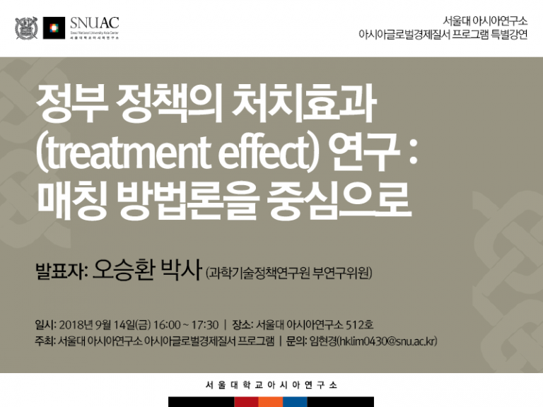 Estimating Treatment Effects of Government Policies: Based on Matching Methods