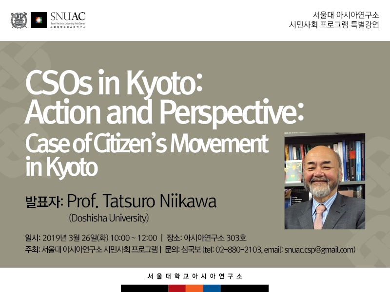 CSOs in Kyoto: Action and Perspective: Case of Citizen’s Movement in Kyoto