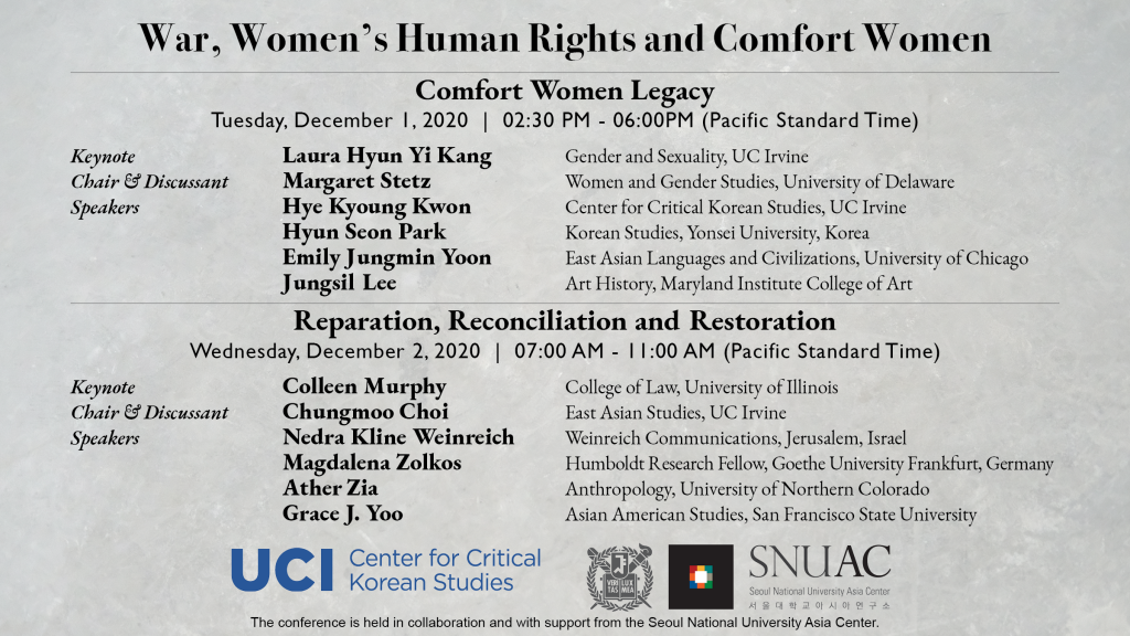 War, Women’s Human Rights and Comfort Women: Reparation, Reconciliation and Restoration