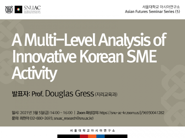 A Multi-Level Analysis of Innovative Korean SME Activity