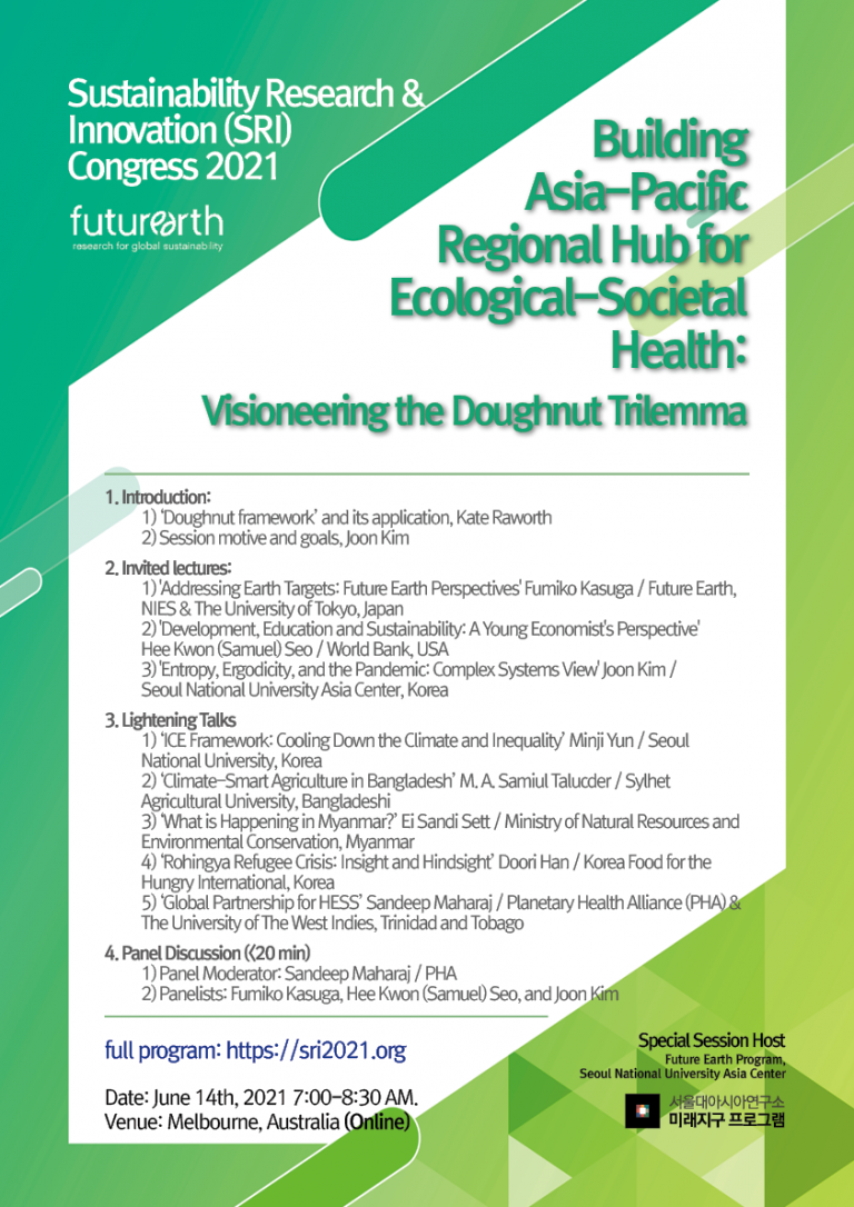Building Asia-Pacific Regional Hub for Ecological-Societal Health: Visioneering the Doughnut Trilemma