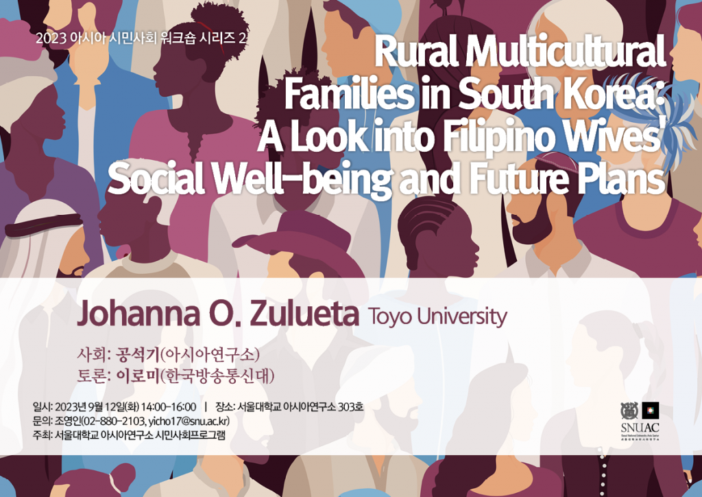Rural Multicultural Families in South Korea: A Look into Filipino Wives’ Social Well-being and Future Plans
