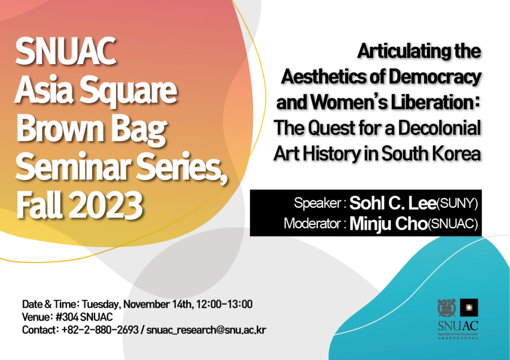 Articulating the Aesthetics of Democracy and Women’s Liberation: The Quest for a Decolonial Art History in South Korea