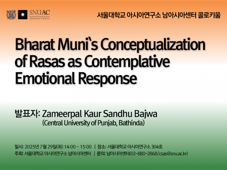 Bharat Muni’s Conceptualization of Rasas as Contemplative Emotional Response
